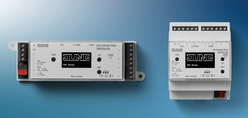 Controladores LED KNX de Jung.