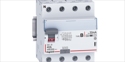 Legrand presenta la nueva gama de diferenciales DX³ ID-Tipo B de hasta 63 A