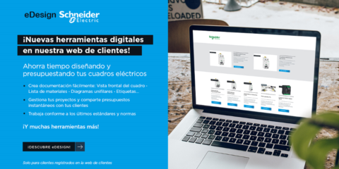 Nueva versión de la herramienta digital eDesign de Schneider Electric para diseñar cuadros eléctricos