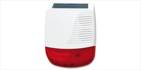 Seguridad en las viviendas con la sirena inalámbrica e inteligente con células solares de Eltako