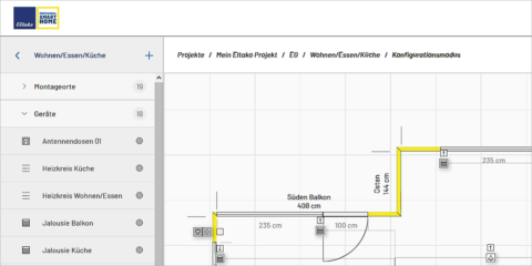 El configurador de proyectos Eltako facilita la planificación de la integración de los dispositivos