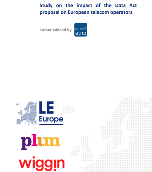 ETNO Publica Un Estudio Sobre El Impacto De La Ley De Datos En Los 