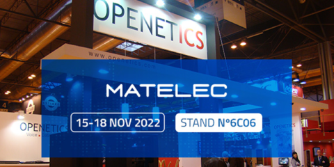 Las soluciones de conectividad de Openetics estarán expuestas en Matelec 2022
