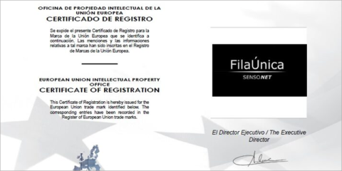 El sistema FilaÚnica de SENSONET obtiene el certificado de registro de la EUIPO