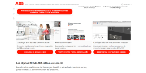 ABB Electrification actualiza su página web de BIM para incluir mejoras y nuevos apartados