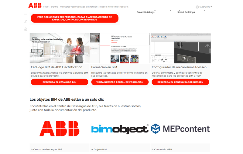 Web BIM de ABB.