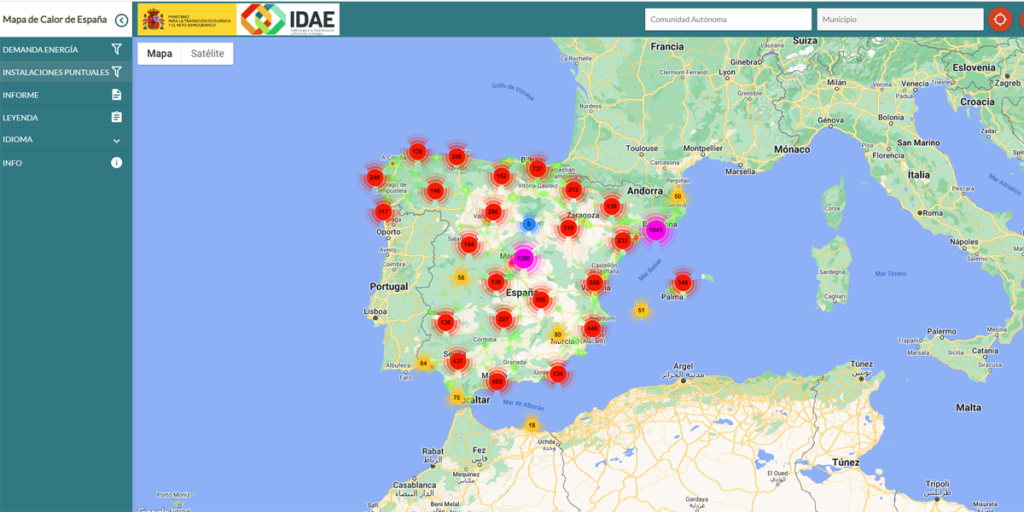 Mapa de calor.