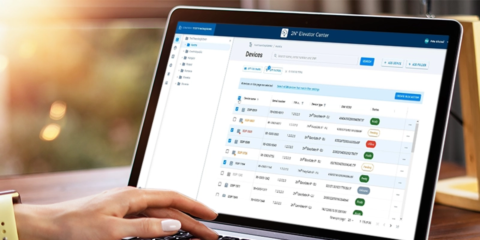 El software 2N Elevator Center permite la actualización y gestión remota de dispositivos IP en bloque