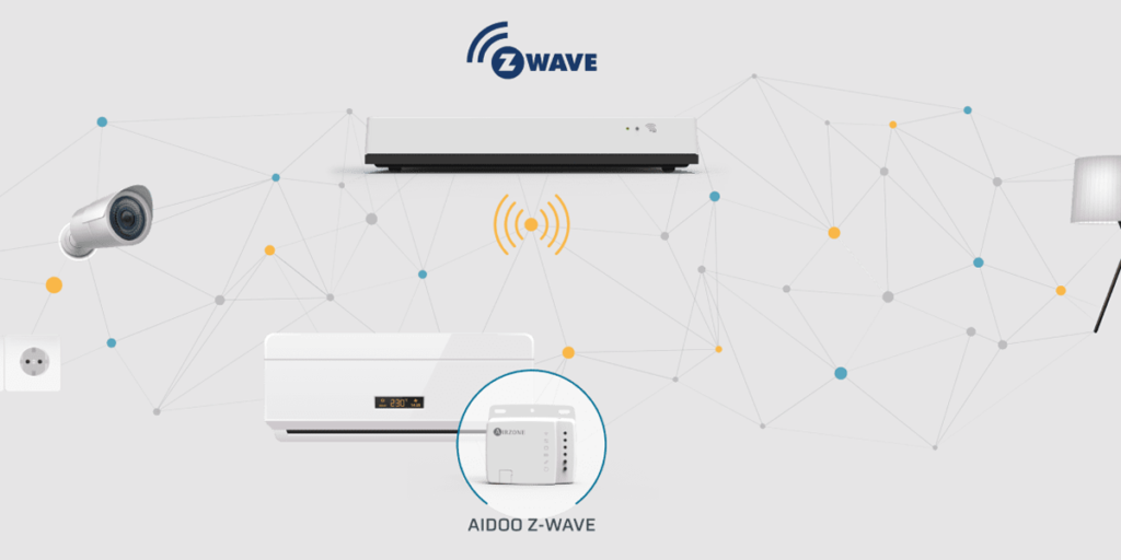 Aidoo Z-Wave control de los sistemas de climatización.
