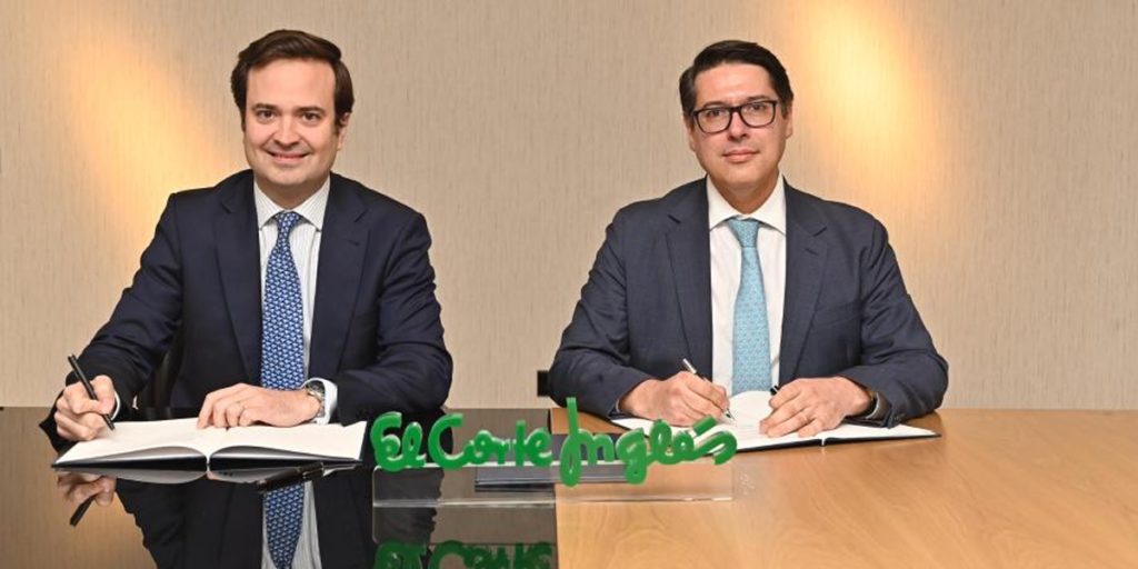 Firma del acuerdo entre El Corte Inglés y BEI.