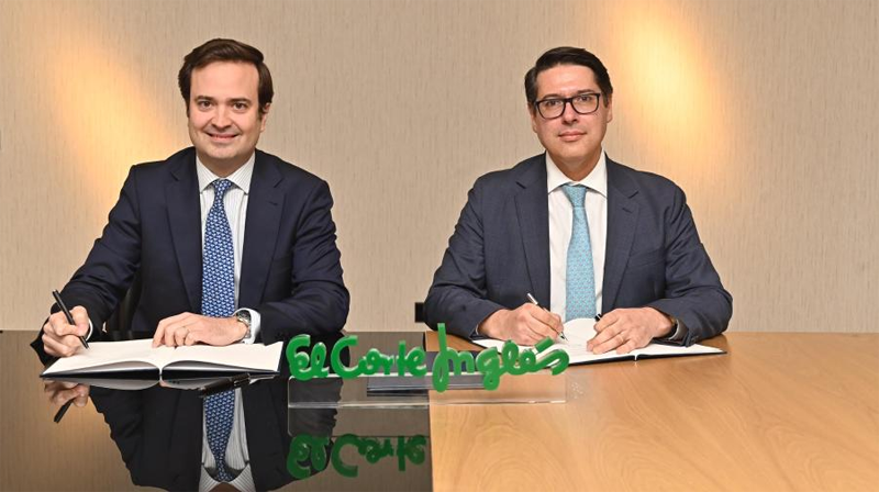 Firma del acuerdo entre El Corte Inglés y BEI.