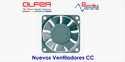 Nuevos ventiladores para refrigeración con bajo consumo distribuidos por Electrónica OLFER