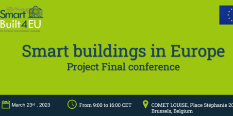 La conferencia ‘Smart Buildings in Europe’ presentará los resultados finales del proyecto SmartBuilt4EU