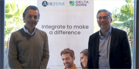 Acuerdo entre Delta Dore y Airzone para ofrecer una solución de control domótica completa e integrada