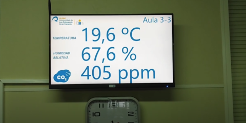 Medición de la calidad del aire con el sistema SENSONET en la Universidad de Las Palmas de Gran Canaria