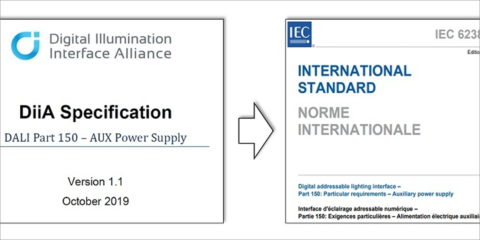 La Alianza DALI anuncia la transferencia de la especificación ‘Part 150–AUX Power Supply’ a IEC