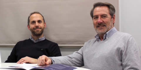 Juan Madrid, responsable de Desarrollo de Negocio IP, y Carlos Ferrer, especialista en integración de soluciones de Fermax