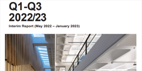 El Grupo Zumtobel mejora sus datos financieros en los primeros nueve meses del 2022/2023