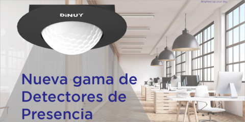 Dinuy lanza la nueva gama de detectores de presencia para controlar el uso de las luminarias