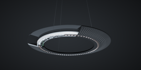 La nueva luminaria Ambitus de Zumtobel ofrece una iluminación uniforme en las oficinas