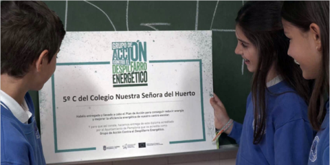 Colegios de Pamplona instalan sensores de luz en el programa contra el despilfarro energético