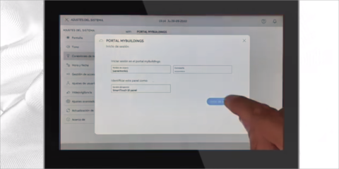 ABB SmartTouch 10″, conexión con el servidor My Buildings