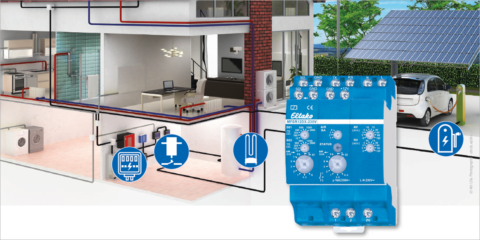 El nuevo relé de corriente de Eltako gestiona la energía del sistema fotovoltaico de la vivienda