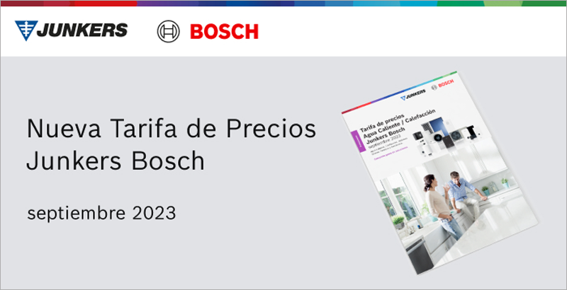 Tarifa precios Junkers Bosch.