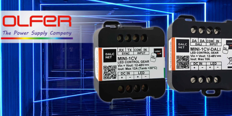 Nuevos controladores de iluminación de la serie MINI-1CV distribuidos por Electrónica OLFER