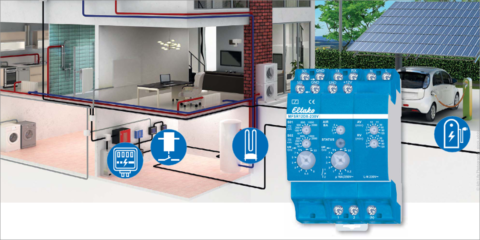 Nuevo relé de corriente multifunción de Eltako que gestiona la energía de sistemas fotovoltaicos en viviendas