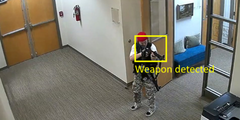 Nuevo sistema de seguridad con IA para detectar personas armadas y con comportamientos agresivos