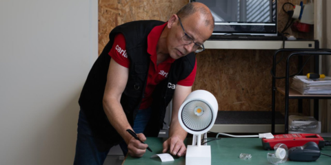 Un proyecto piloto de Zumtobel recicla las luminarias Tecton para darles una segunda vida