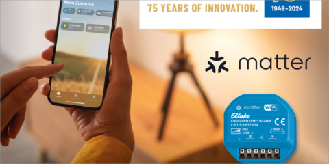El nuevo actuador regulable universal IP de Eltako es compatible con el protocolo Matter