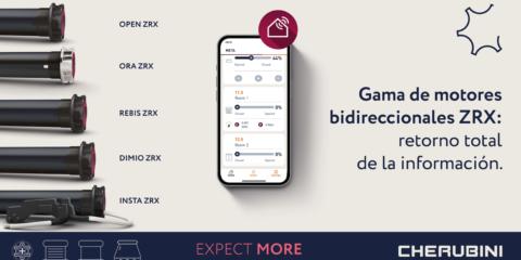 Los motores bidireccionales de CHERUBINI reportan datos sobre el estado de la protección solar