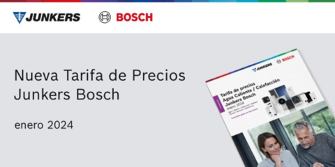 La tarifa de precios de agua caliente y calefacción de Junkers Bosch incluye soluciones con wifi