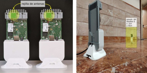 La UC3M y UPM crean un prototipo de router que indica la posición de un móvil con precisión