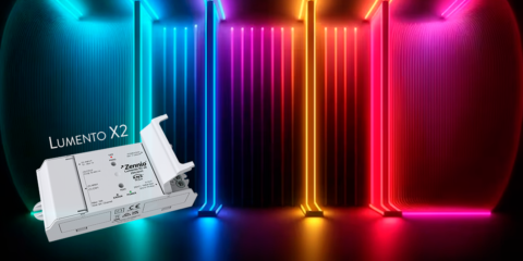 El regulador LED Lumento X2 v2 de Zennio combina la tecnología HCL y el control de temperatura de color