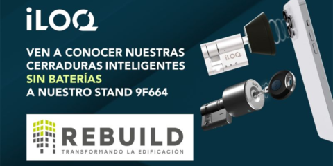 iLOQ exhibirá en Rebuild soluciones de control de accesos con cerraduras inteligentes sin baterías