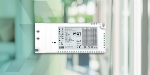 El controlador LED CC/CV de MDT permite un control óptimo del rango de regulación lumínica