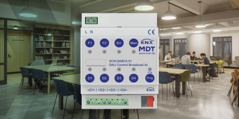 La puerta de enlace de transmisión de control MDT facilita la puesta en marcha de las luminarias DALI