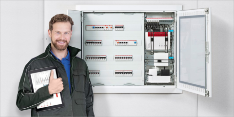 Los cuadros de distribución Compact CU de ABB facilitan el montaje empotrado y en pared hueca