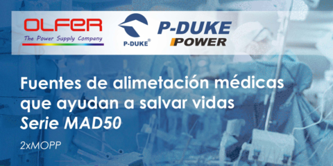 Electrónica OLFER presenta la fuente de alimentación de la serie MAD50 para aplicaciones médicas