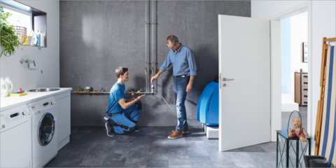 Instalación doméstica de agua más segura con las válvulas reductoras de presión de Resideo