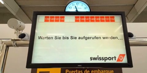 FilaÚnica de SENSONET se instala en la batería de swissport en el Aeropuerto de Palma de Mallorca