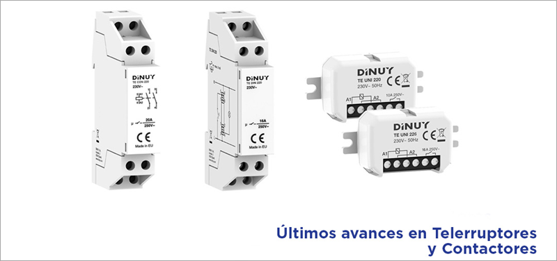 Telerruptores y contactor modular de Dinuy.