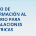 Anexo de información al usuario para instalaciones eléctricas de FENIE