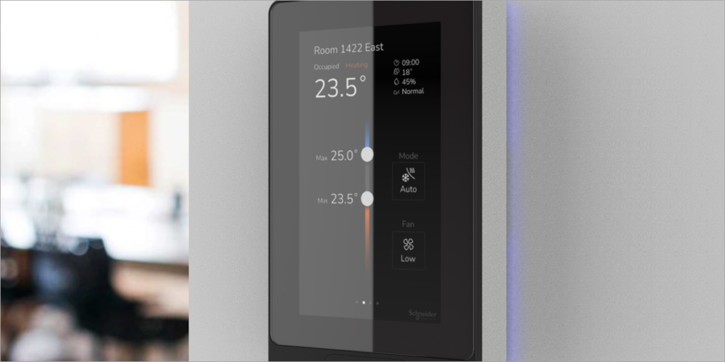 Touchscreen Room Controller de Schneider Electric.