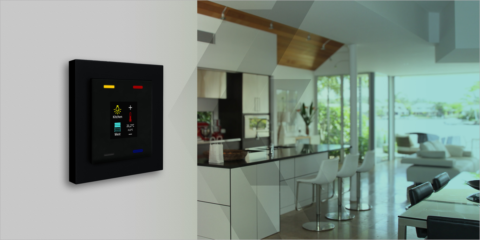Los dispositivos KNX de las viviendas pueden gestionarse mediante el pulsador MDT Smart 55