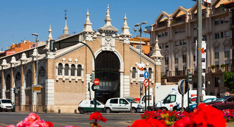 Mercado de Verónicas en Murcia.