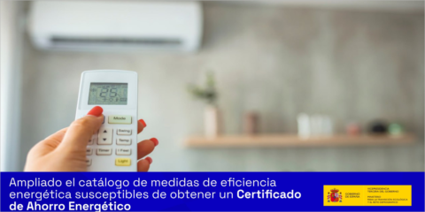 Nuevas fichas en el catálogo de medidas de eficiencia energética para obtener un certificado CAE